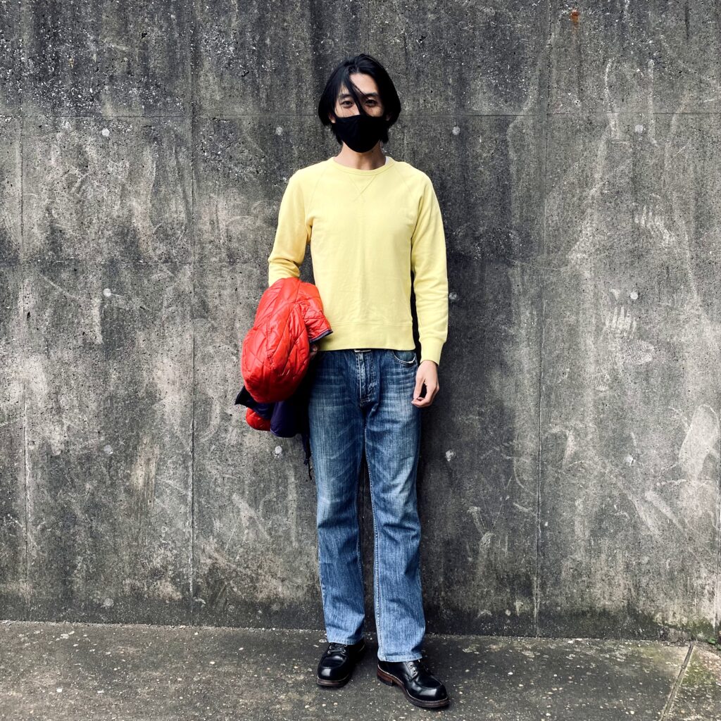 古着, コーディネート, 着こなし, リユース, furugist, フルギスト, FGT, ライトダウンコーデ, スウェットコーデ, ジーンズコーデ