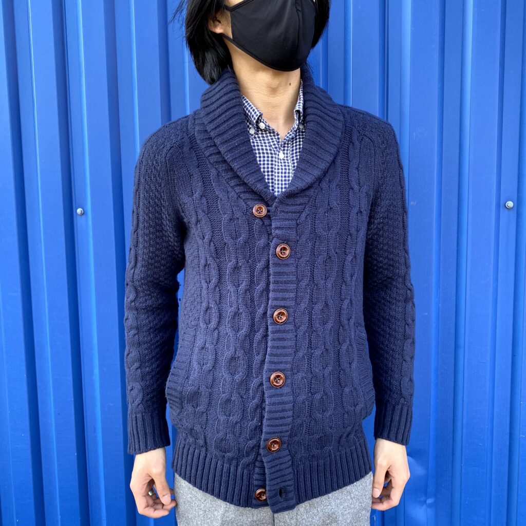 古着, コーディネート, 着こなし, リユース, furugist, フルギスト, FGT, アランニットコーデ, ショールカラーカーディガンコーデ, キレカジコーデ