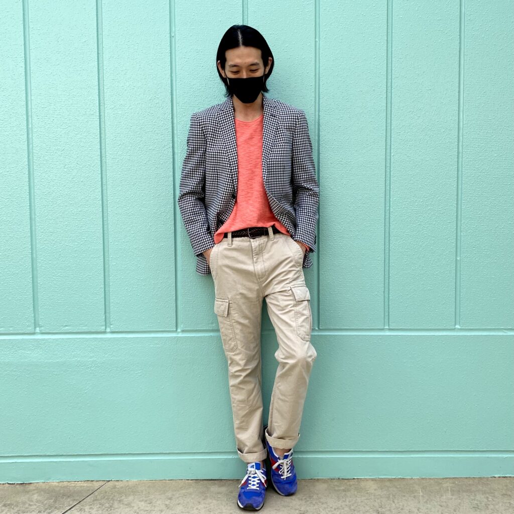 古着, コーディネート, 着こなし, リユース, furugist, フルギスト, FGT, カーゴパンツコーデ, ギンガムチェック, ジャケットコーデ