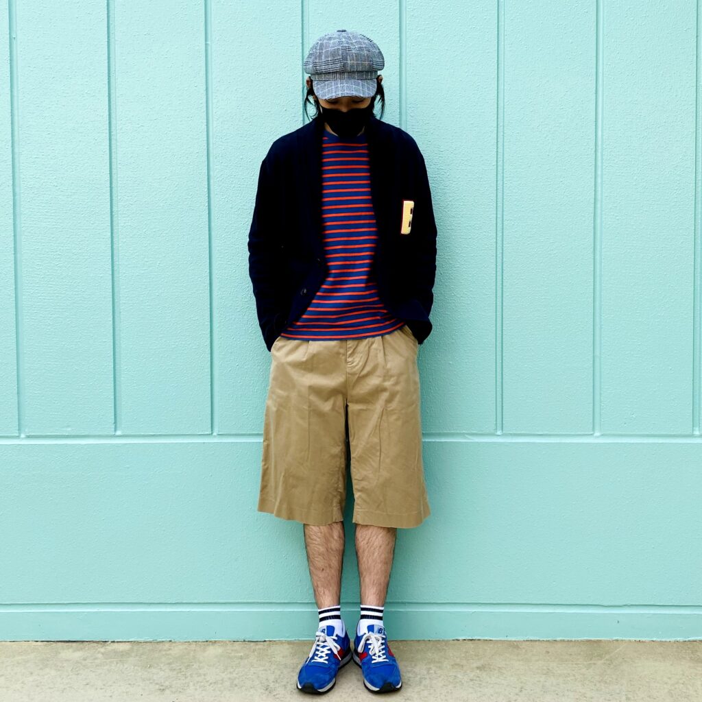 古着, コーディネート, 着こなし, リユース, furugist, フルギスト, FGT, ハーフパンツコーデ, レタードカーディガンコーデ